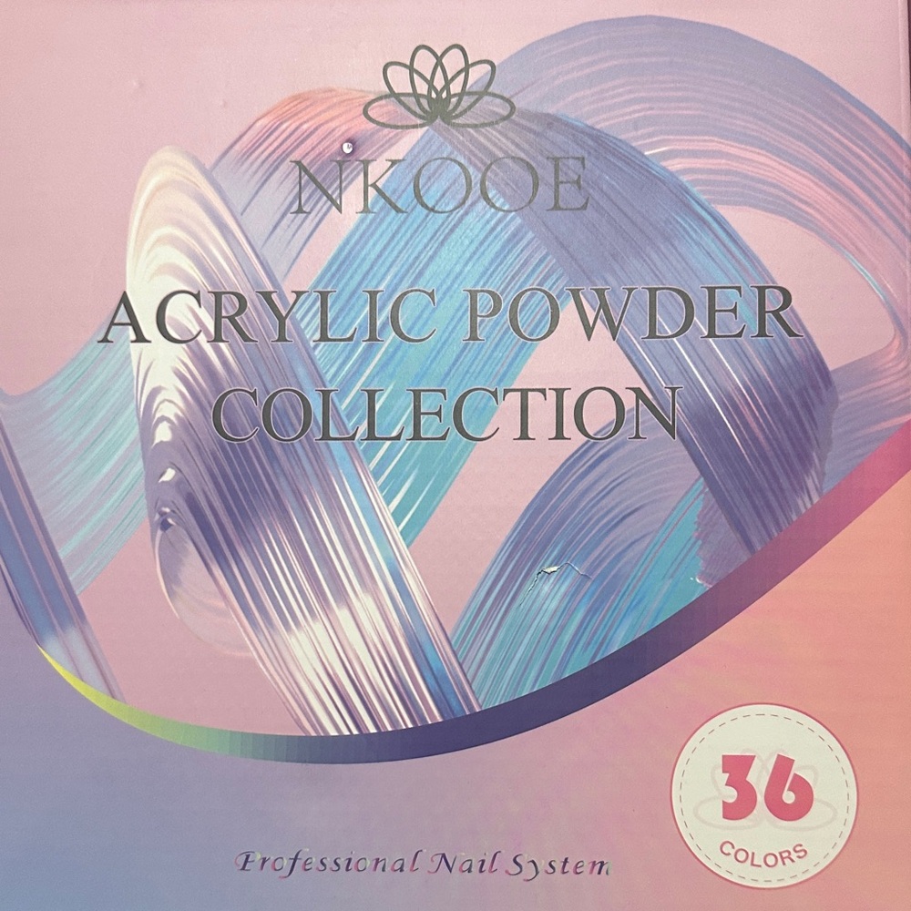 NIKOOE Acrylic Powder Collection - Pink & Purple Gradient BRAND NEW
